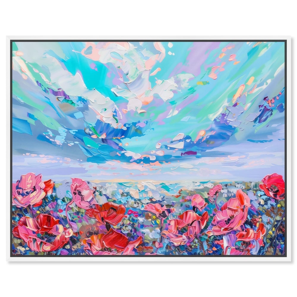 Poppy Paradise Canvas by Art Remedy