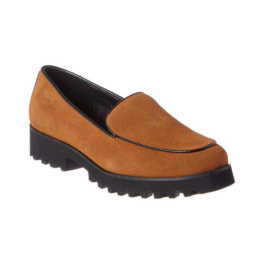 donald pliner suede loafer