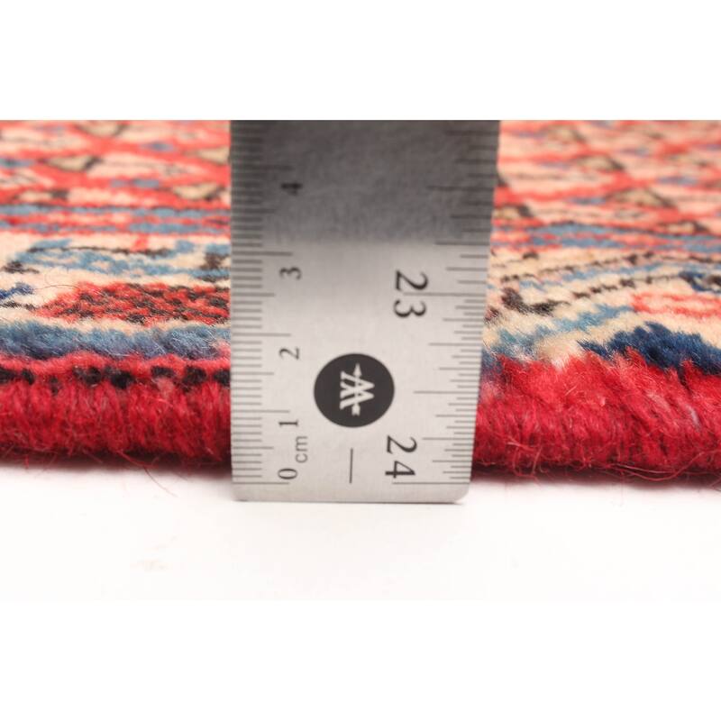 ECARPETGALLERY Hand-knotted Andelz Red Wool Rug - 3'3 x 4'9