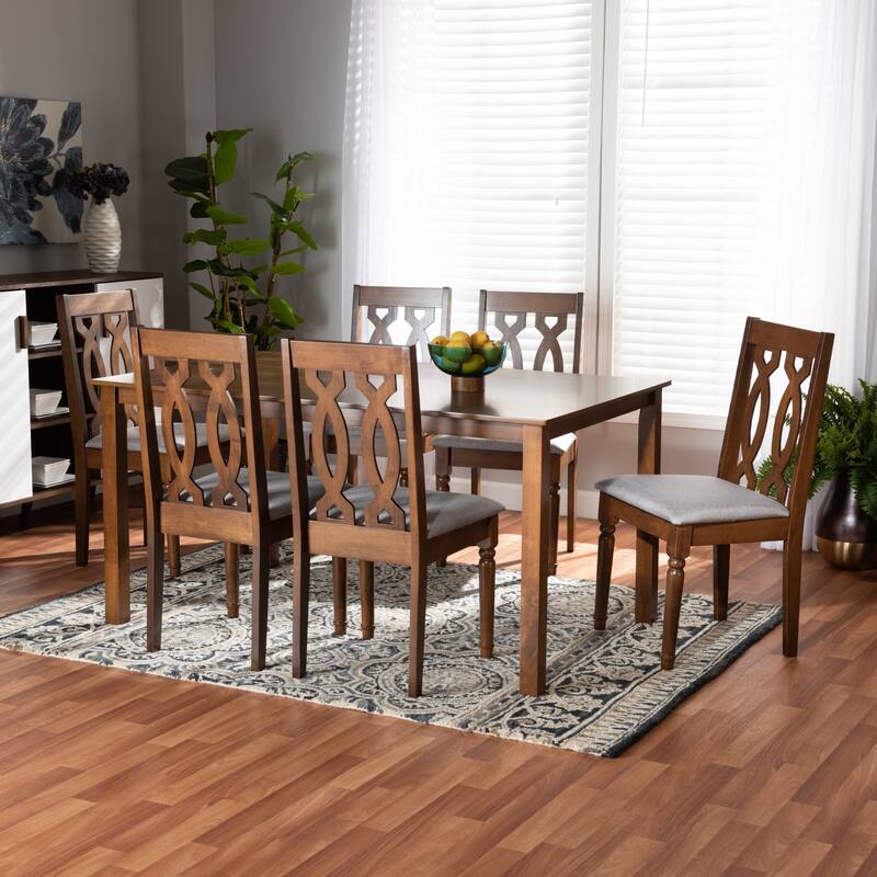 Cherese Modern and Contemporary 7-Piece Dining Set