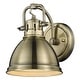preview thumbnail 8 of 7, Golden Lighting Duncan Single Light 9" Tall Bathroom Sconce