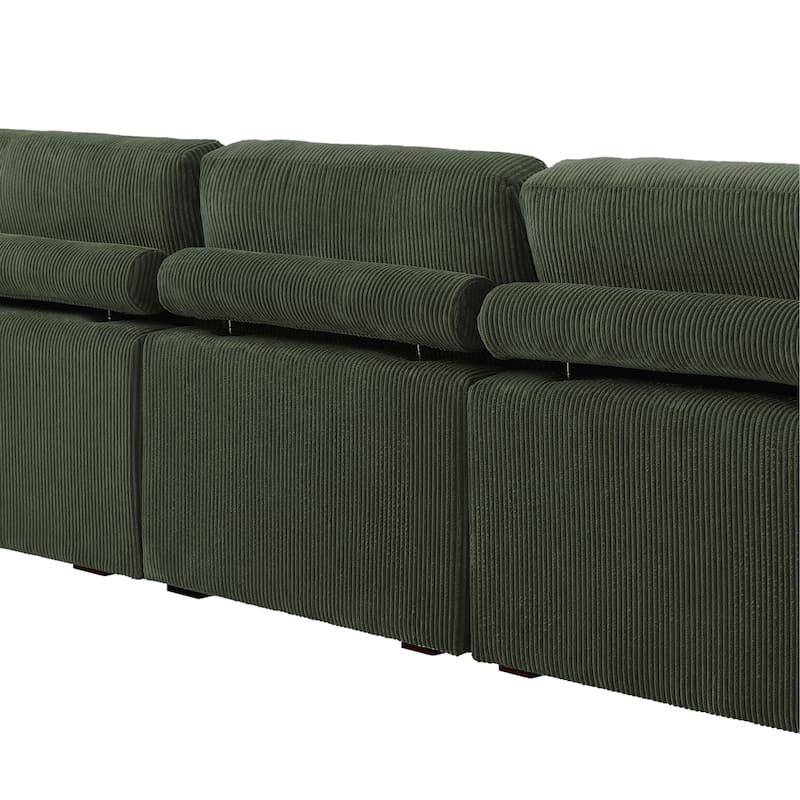 Modern Oversized Modular Sectional Sofa Set With Pillows