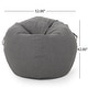 preview thumbnail 47 of 97, Avera Indoor Bean Bag with Vinyl Straps by Christopher Knight Home