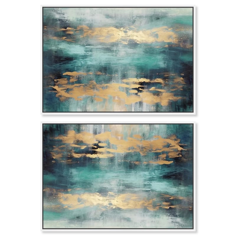 Dissolving Brilliance I Canvas by Art Remedy - 16" x 20" - Silver