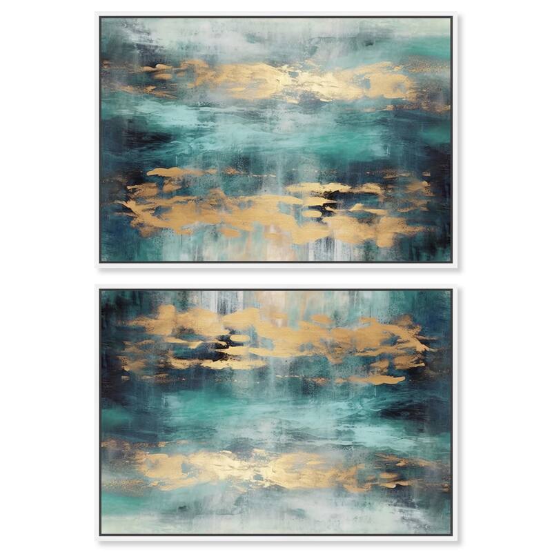 Summer Wine table Canvas by Art Remedy - 16" x 20" - White