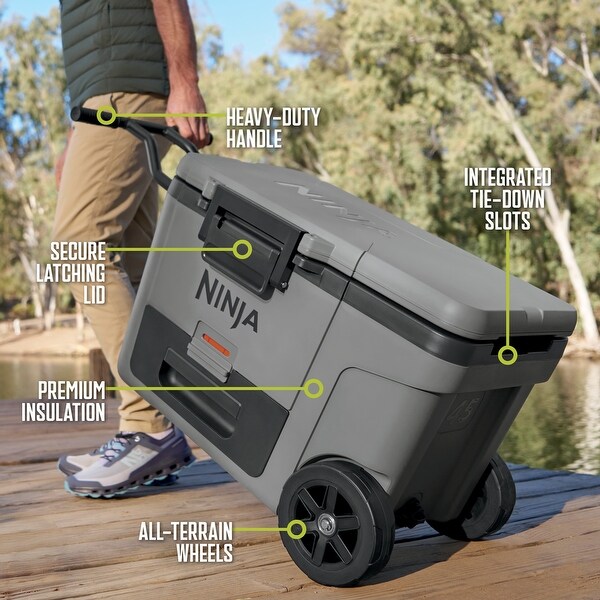 Ninja FrostVault 45-qt. Wheeled Cooler with Cold Dry Zone - Bed