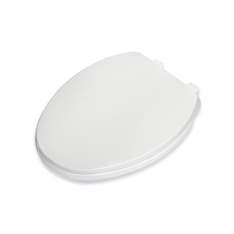 Croydex Barkley Stick Tight Elongated Toilet Seat, White