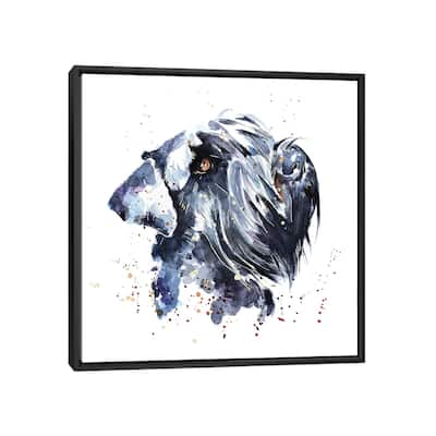 iCanvas "Giant Schnauzer" by EdsWatercolours Framed Canvas Print