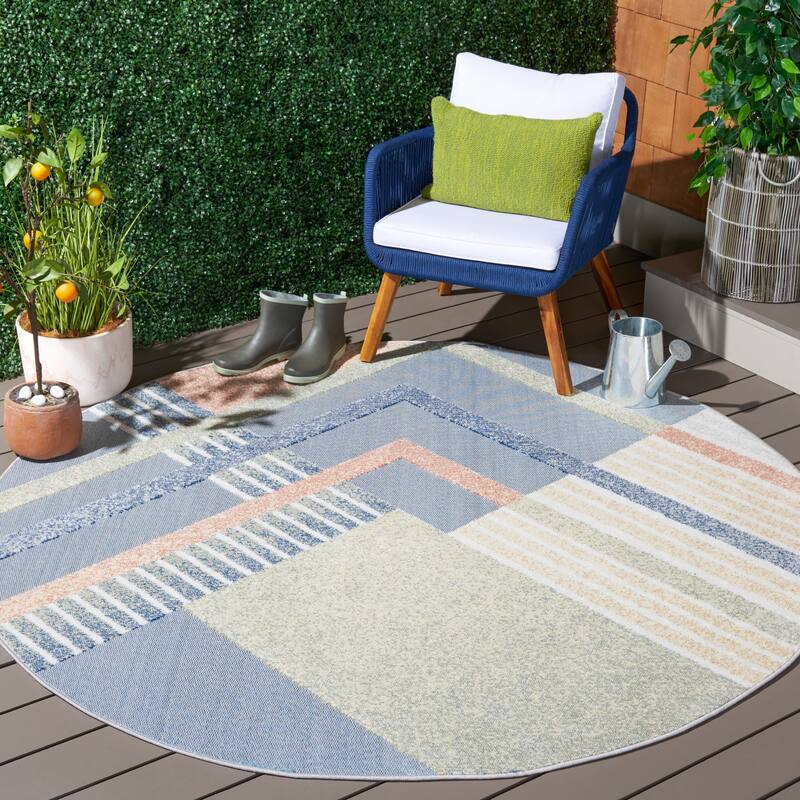 SAFAVIEH Sarasota Rista Indoor/ Outdoor Waterproof Patio Backyard Rug