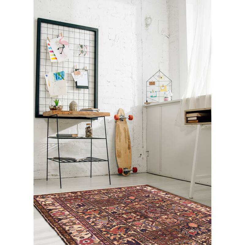 ECARPETGALLERY Hand-knotted Kayseri Dark Red Wool Rug - 4'8 x 7'0