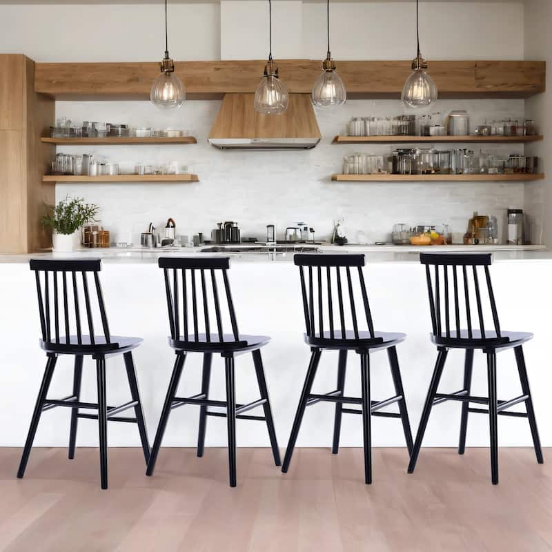 Farmhouse 24" Spindle Wood Counter Stools