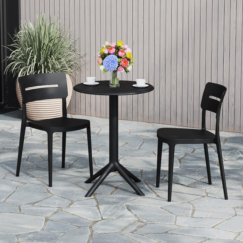 Frond and Form 2-Person Outdoor Round Dining Set