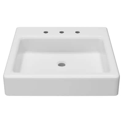 DXV Oak Hill 24" Rectangular Fireclay Wall Mounted Bathroom Sink