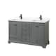 Option Dark Gray / White Quartz Top / Matte Black
