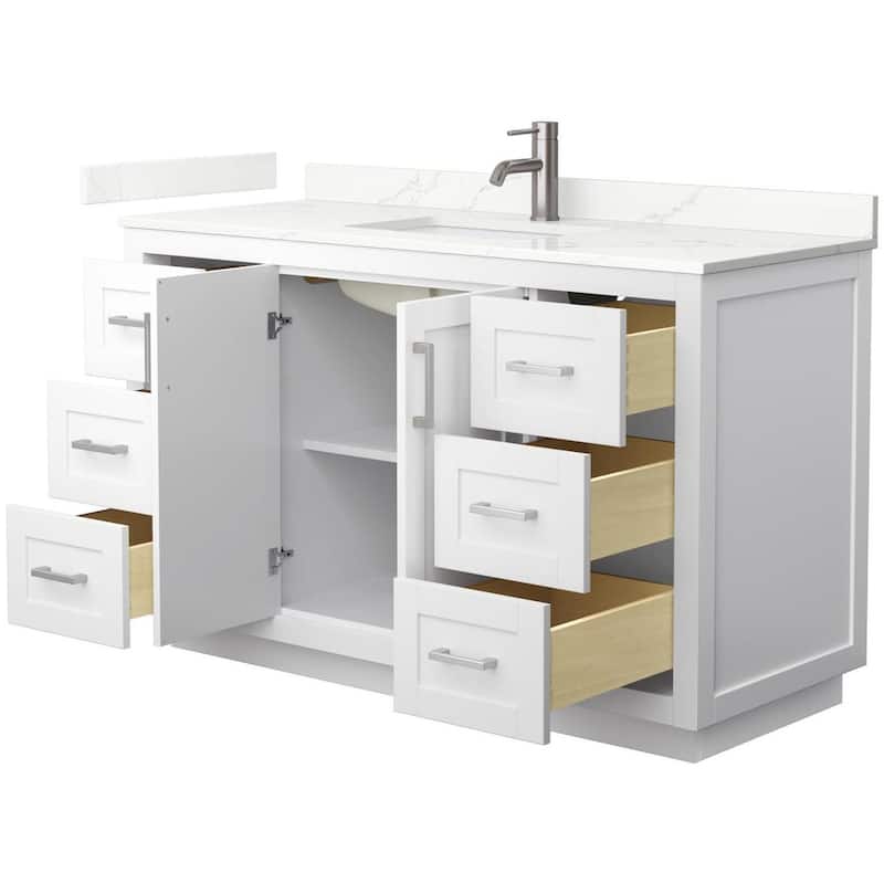 Wyndham Collection WCF292954S-QTZ-UNSMXX Miranda 54" Free Standing