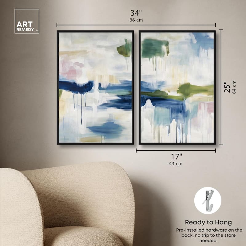 Kairos I Canvas Set of 2 by Art Remedy
