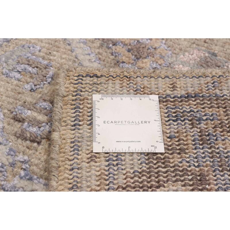 ECARPETGALLERY Hand-knotted Jules Serapi Tan Silk, Wool Rug - 5'3 x 7'7