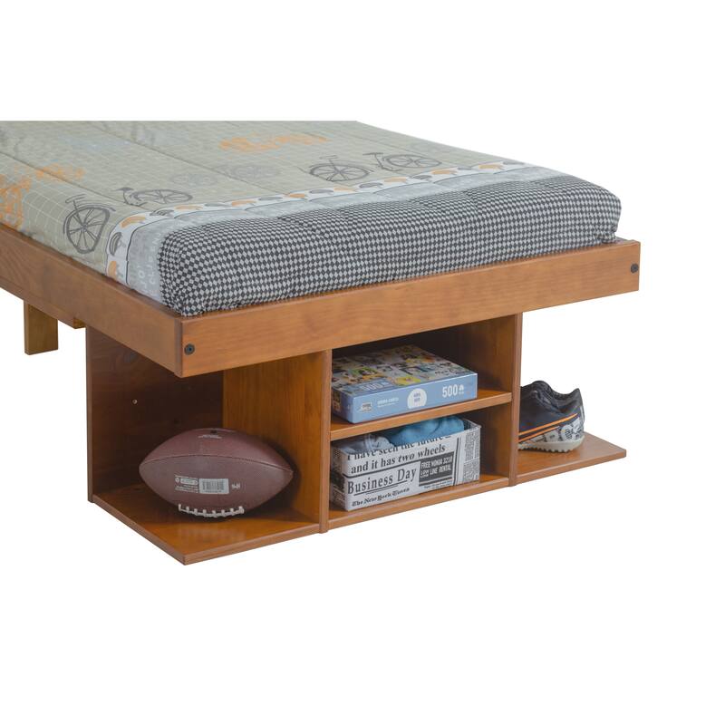 Copper Grove Rivne Storage Platform Bed with Drawers and Shelves