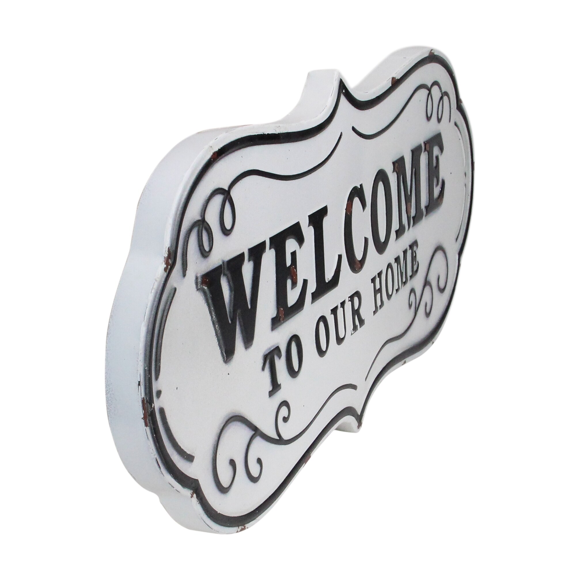 Shop 26 5 Rustic Weathered Welcome To Our Home Wall Decoration