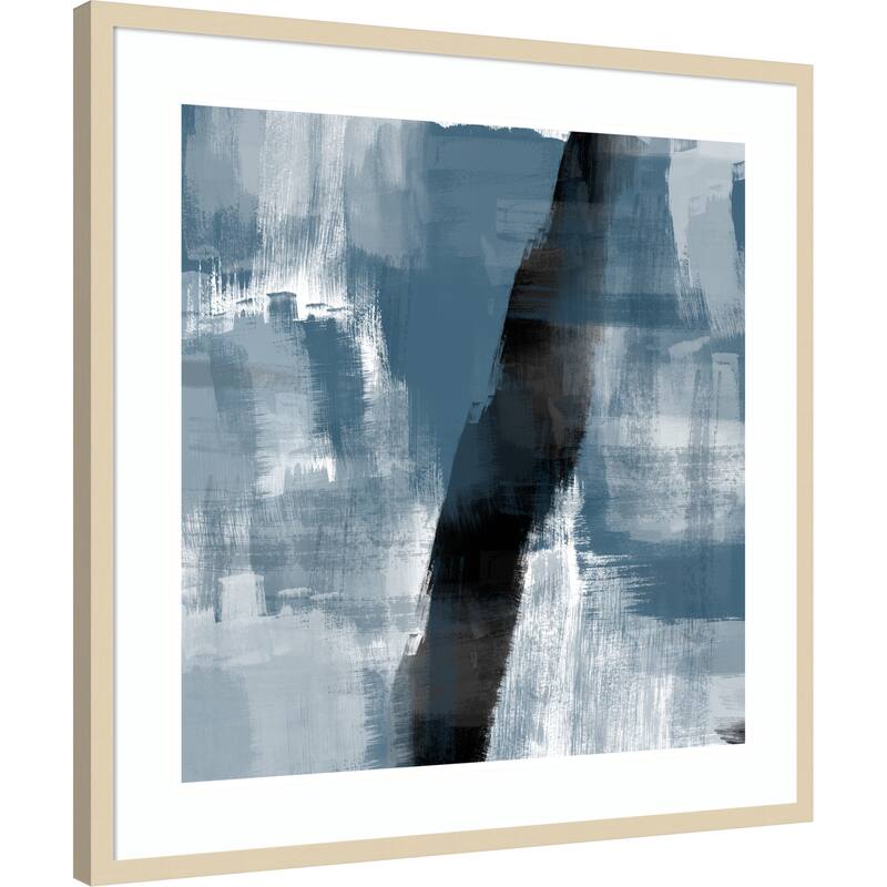 Stormy Passage by THE MIUUS STUDIO Wood Framed Wall Art Print
