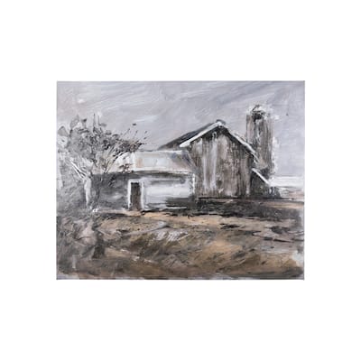 Late Autumn In Countryside III (35 X 28 ) Canvas Art Print