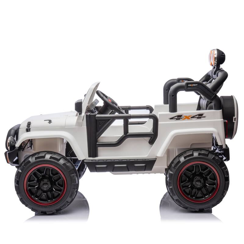 24V Kids Ride On Electric Car W/Parents Control,Seat width 20in,2WD,Rear suspension,Trunk storage,for Kids Aged 3-8