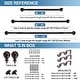 preview thumbnail 13 of 32, Round Ball Designer Double Drapery Adjustable Curtain Rod & Hardware