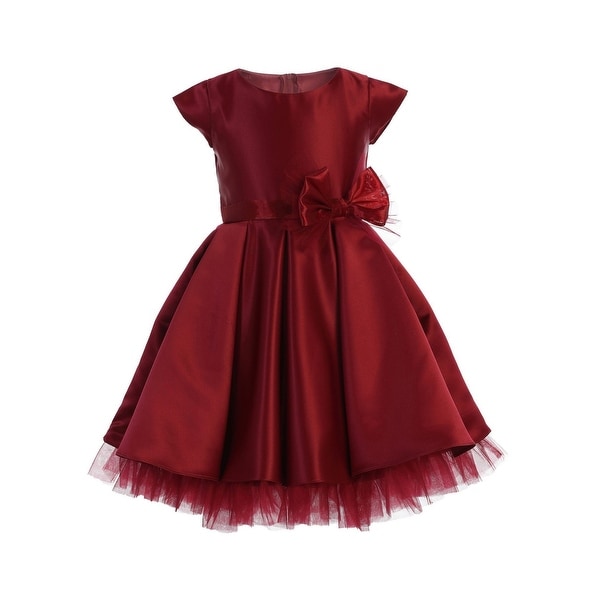baby maroon dress