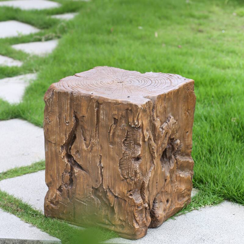 Christopher Knight Home - Calloway Weather Resistant Magnesium Oxide Outdoor Side Table - Brown