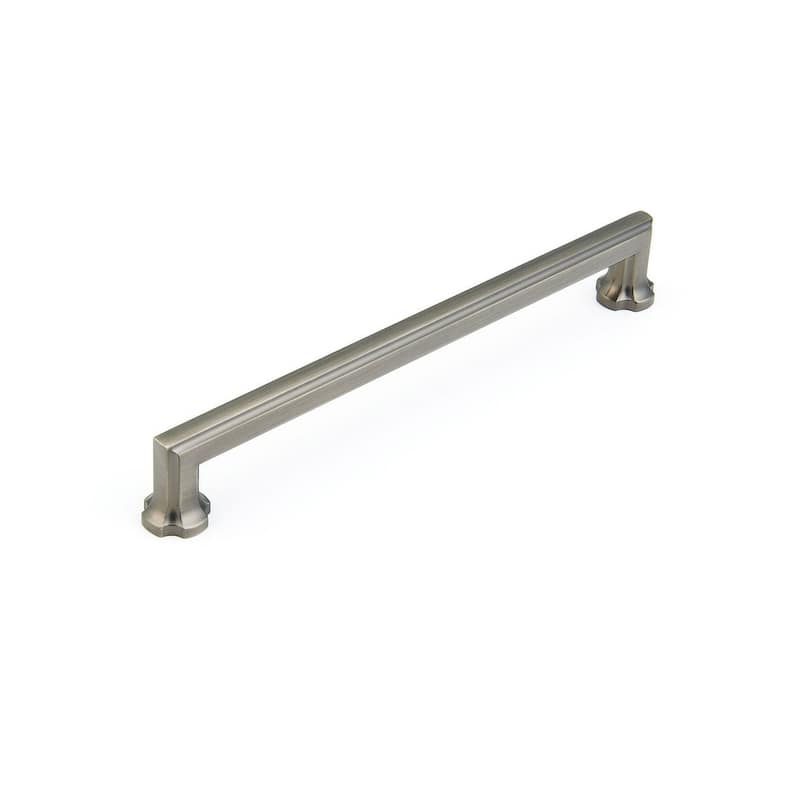 Schaub and Company Empire 8" Center to Center Traditional Grand - Antique Nickel