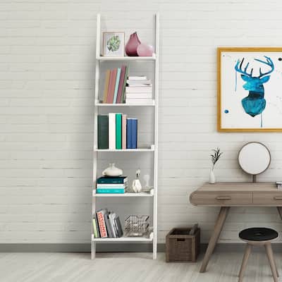 5-Layer Display Shelf Bookcase Shelving Unit Storage Stand