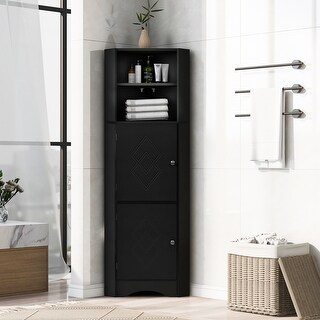 Towel Cabinet Corner Cabinets Bathroom Storage Cabinets Freestanding ...