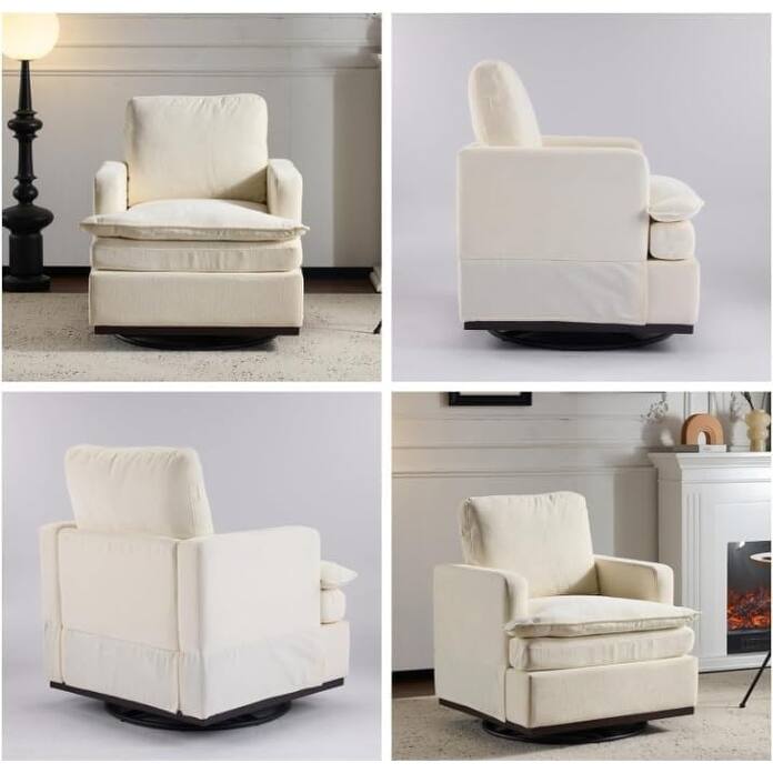 Swivel Mid-Century Modern Accent Armchair 1pc