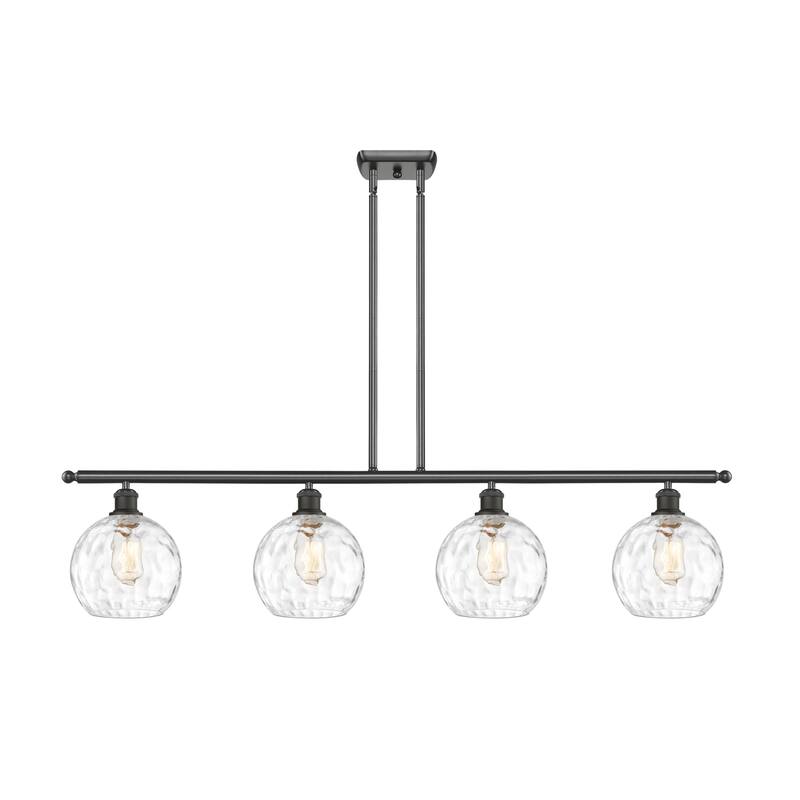Innovations Lighting 516-4I-10-48 Athens Linear Athens 4 Light 48" - Oil Rubbed Bronze / Clear Water Glass