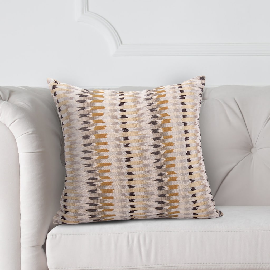 Allan Andrews Printed Square 20-inch Decorative Oro Throw Pillow