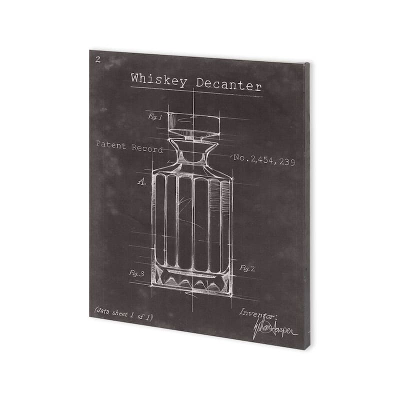 Mercana Barware Blueprint VII (30 x 37) Made to Order Canvas Art
