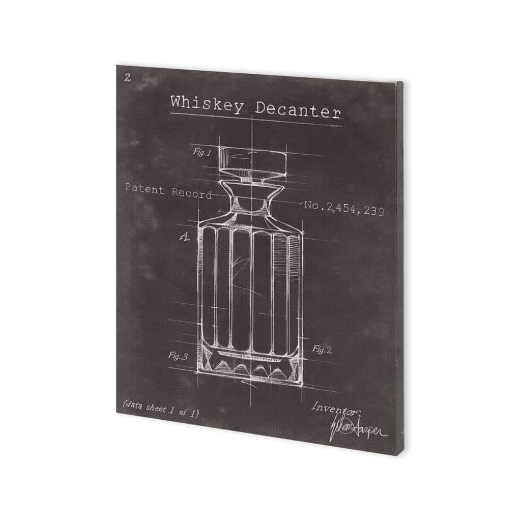 Mercana Barware Blueprint VII (30 x 37) Made to Order Canvas Art