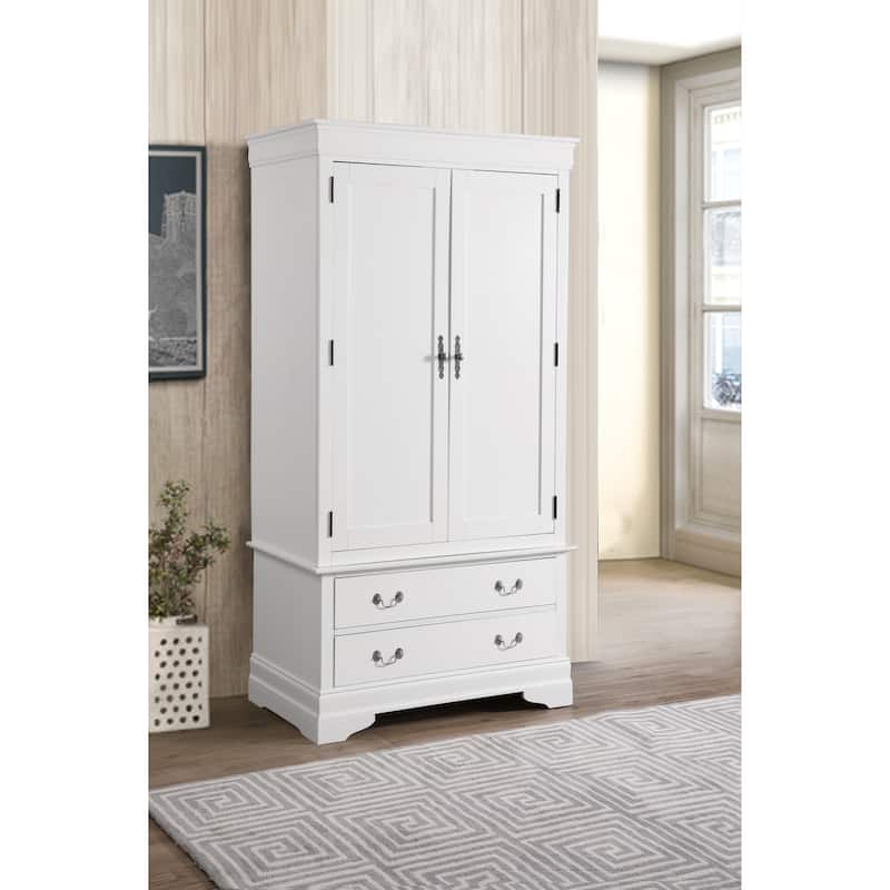 Lousi Phillipe Armoire - N/A - White