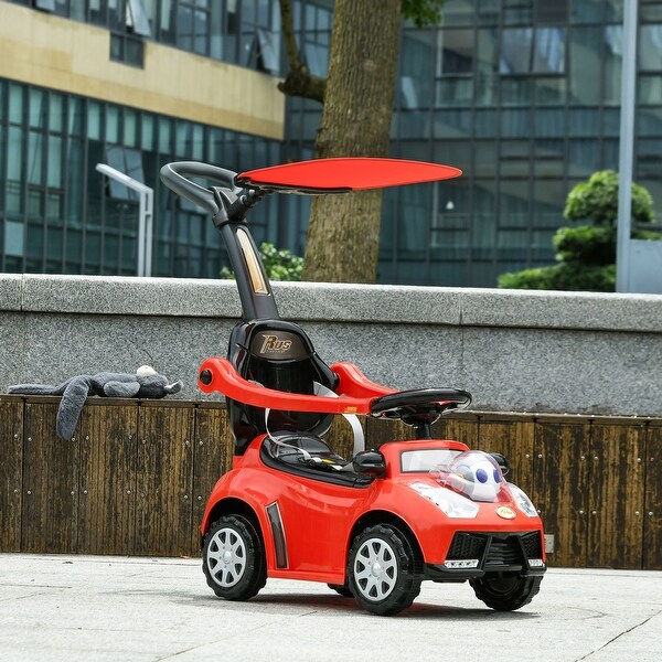 高速配送 3-in-1 Push Car for Kids 1-3 Years, Ride on Sliding Car with 時計