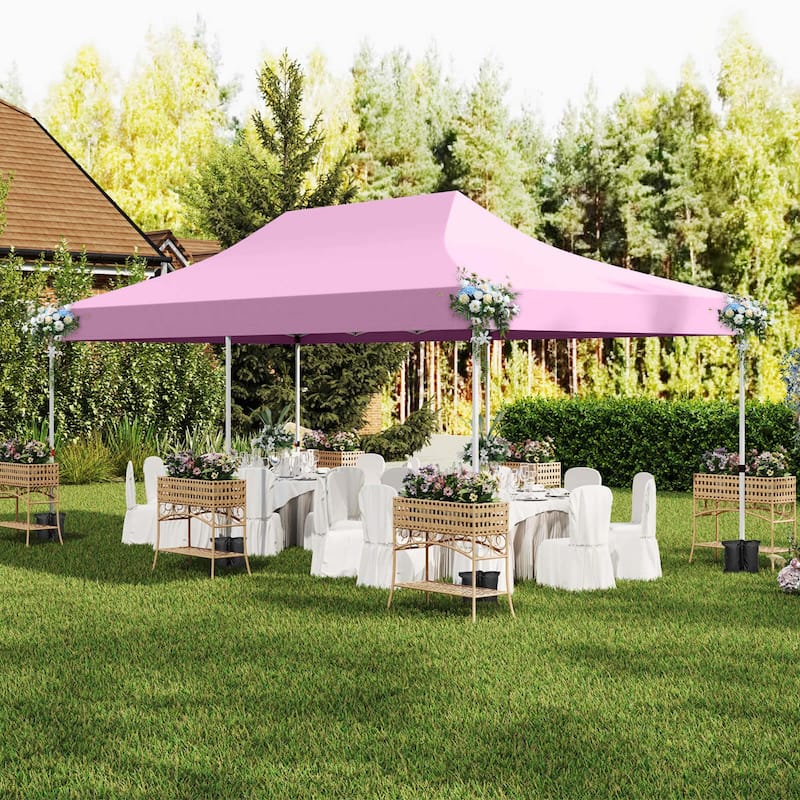 10 x 20FT Pop-up Canopy Instant Canopy Tent w/ Detachable Sidewalls