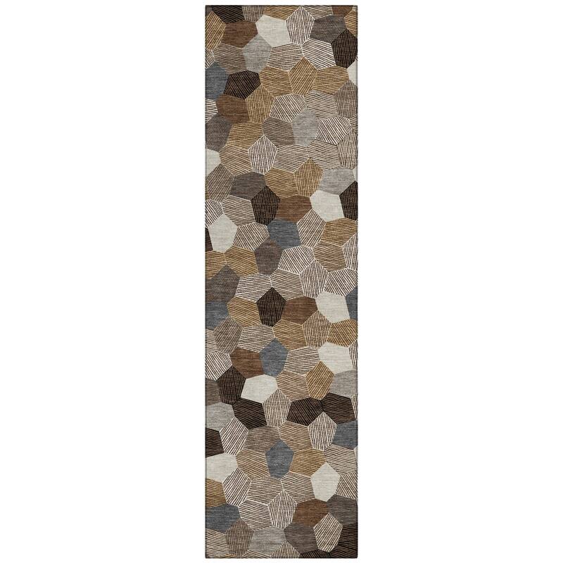 Machine Washable Indoor/ Outdoor Modern Loyd Chantille Rug