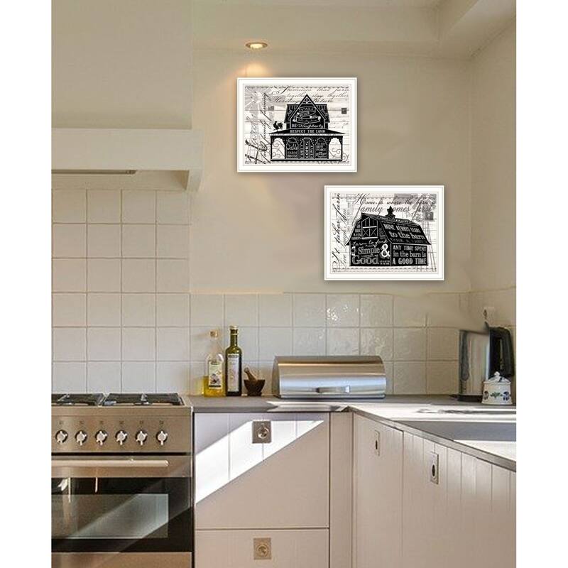 Trendy Decor 4U "Try Reading this House and Barn!" Printed Framed Wall Art by Cindy Jacobs