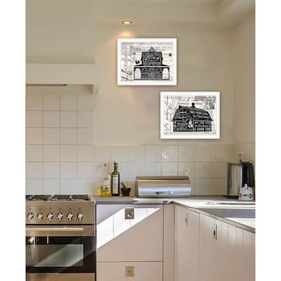 Trendy Decor 4U "Try Reading this House and Barn!" Printed Framed Wall Art by Cindy Jacobs