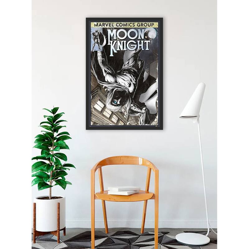 Moon Knight - Comic Book Cover Framed Art Poster - 24 x 36 Inch