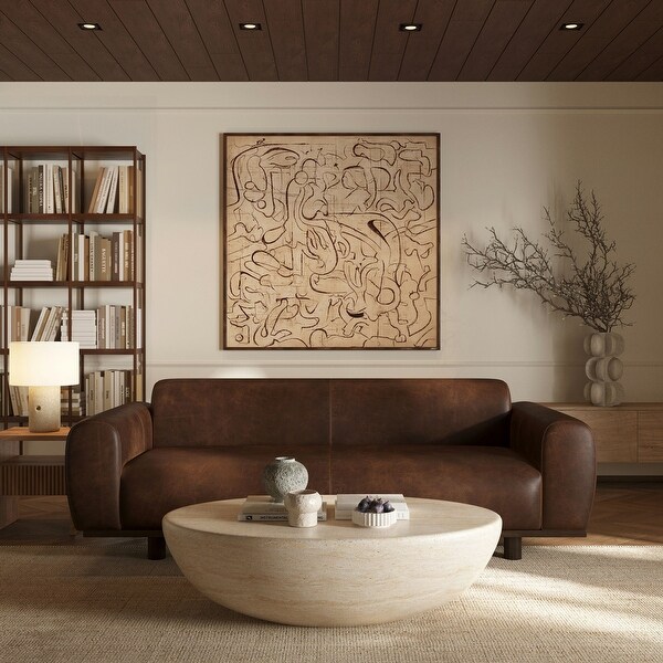 Poly & Bark Brescia Sofa in Chocolate Brown - On Sale - Bed Bath