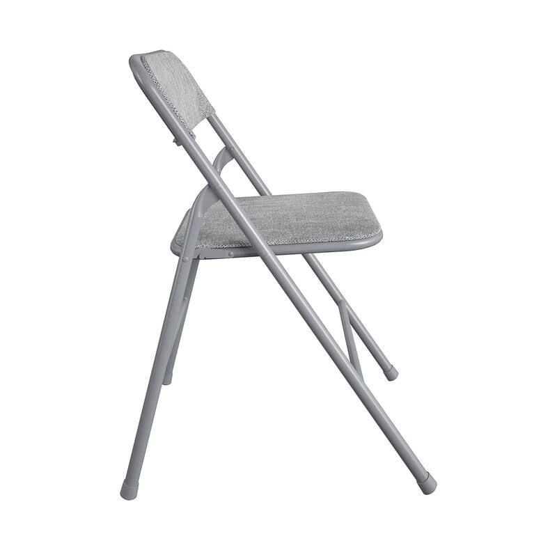 COSCO 5-Piece Folding Vinyl Table and Fabric Chair Set - 5 piece