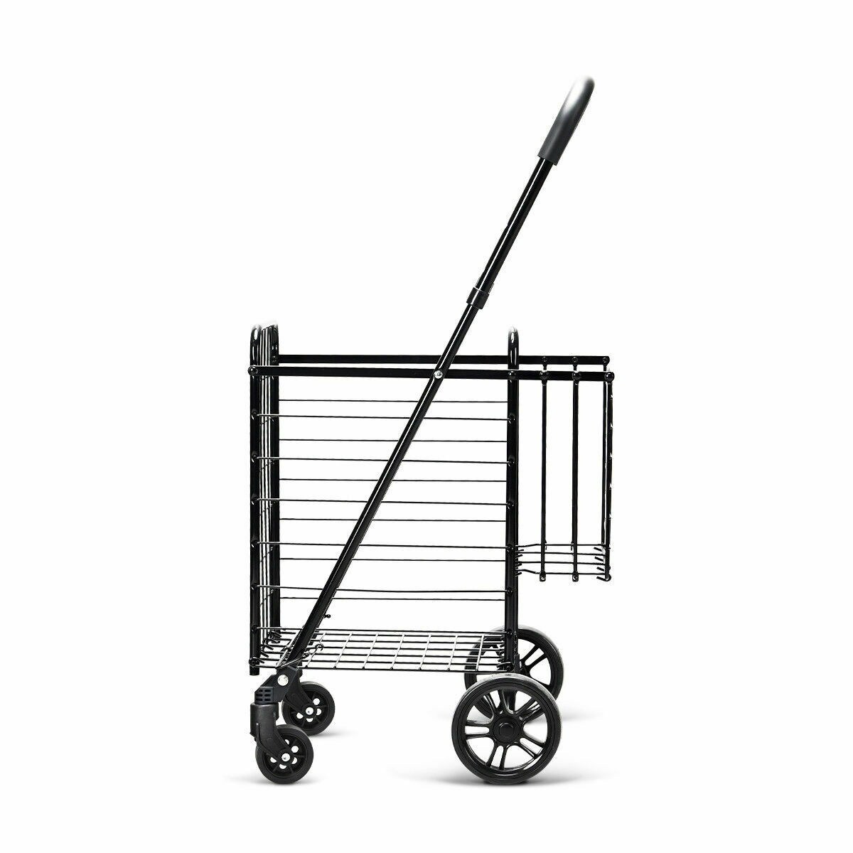 costway folding shopping cart