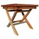 preview thumbnail 3 of 6, Marina Del Rey Recycled Teak Wood Boat Folding Side Table