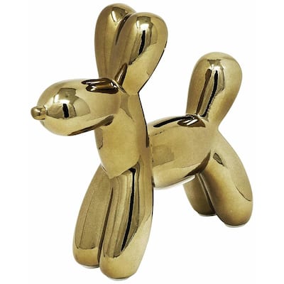 Interior Illusions Plus Mini Ceramic Dog Piggy Bank - 7.5in tall