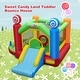 preview thumbnail 3 of 10, Candy Land Theme Kids Inflatable Bounce House with 735W Air Blower - 12.5ft x 11.5ft x 8ft (L x W x H)